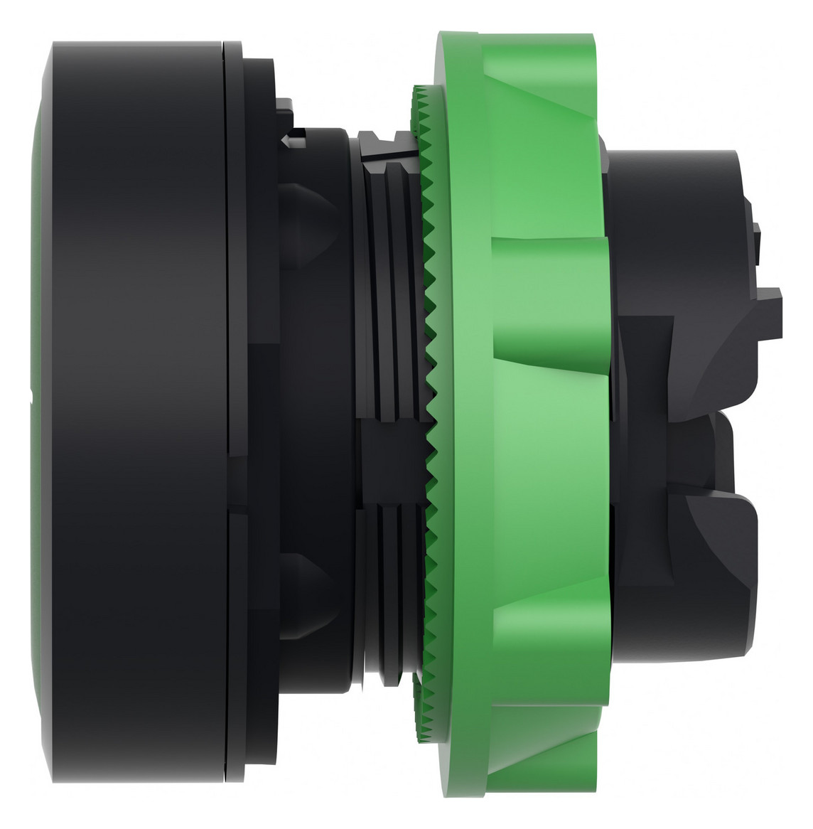 Drucktaster Front 1f gn Ø22,5mm rnd IP66 Tastend