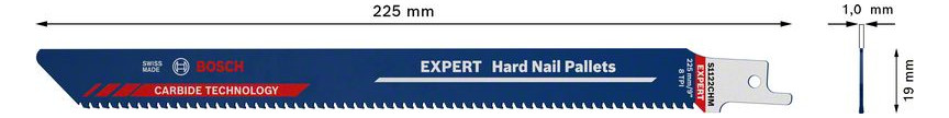 Bild Säbelsägeblatt EXPERT S 1122 CHM Bosch VE à 10 Stück Hard Nail Pallets-2