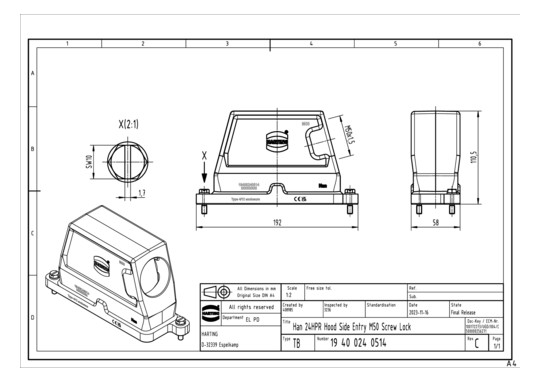 HART Han 24HPR-gs-SV-M50     19400240514 