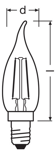 Osram Vintage 1906 LED 22 2.5W 2400K E14 