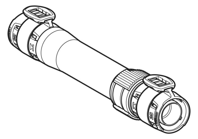 Geberit Langkupplung FlowFit Ø 50 mm, 34 cm, für Haustechnik, Industrie, Schiffbau