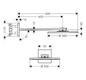 hansgrohe Kopfbrause 300 2jet Axor mit Brausearm, chrom