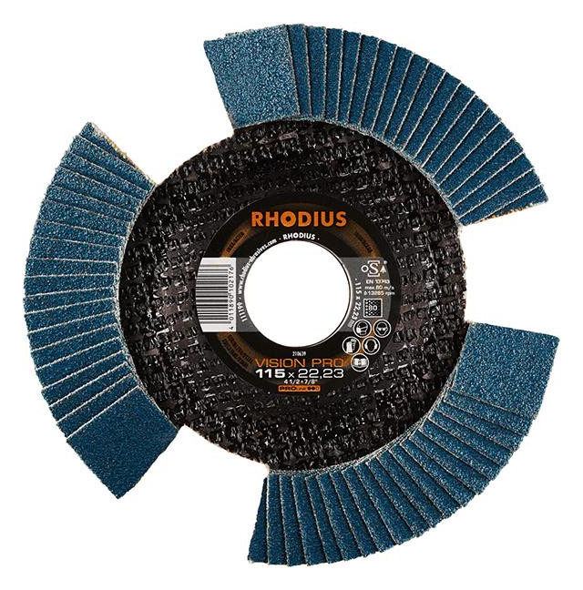 Bild Lamellenschleifscheibe VISION PRO 115mm K 80 Rhodius-0