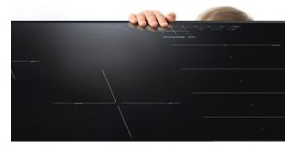 Glaskeramikfeld autark Alu Zweikreisz 306x527mm