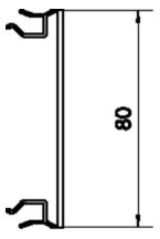 Oberteil GEB-K Kst ver-ws 80x2000mm unbeh glatt RAL9016 Oberteil GEB-K Kst ver-ws 80x2000mm unbeh glatt RAL9016