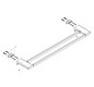 hansgrohe Badetuchhalter AddStoris Länge 648mm, doppelt, Wandmontage, Metall, brushed black chrome