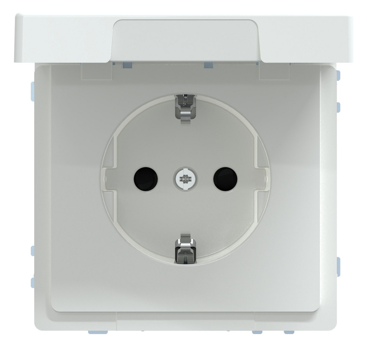 Steckdose 1f lows glz System Design UP m.BS Mit erhöhtem Berührungsschutz IP44
