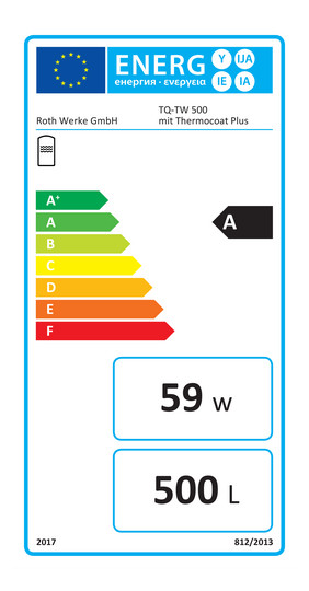 Roth Thermotank-Trinkwassererwärmer Quadroline TQ-TW 500, mit Thermocoat plus
