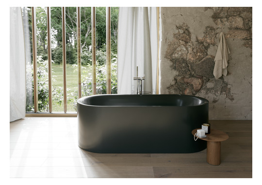 Badewanne BetteLux Oval Silouette-3467 ebony, 190x90x45cm, freistehend