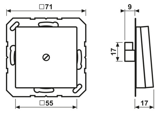 Einsatz Kabelausl A aws Schraubbef ohne