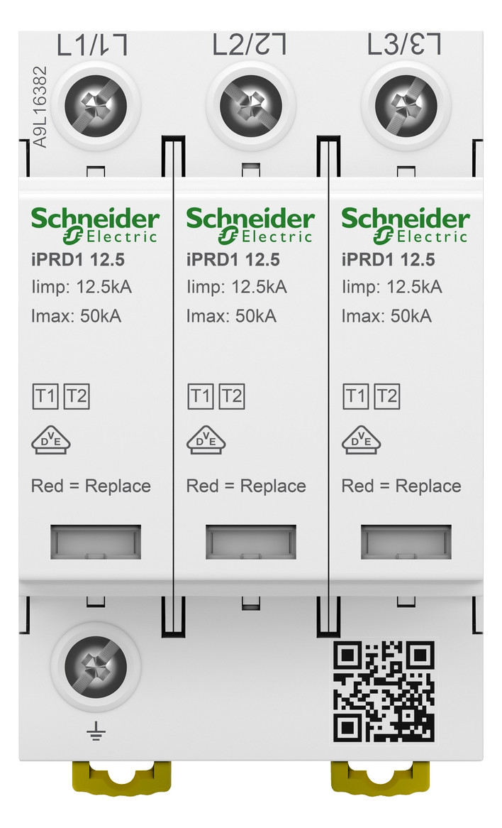 Kombi-Ableiter TS35 3p TN-C 400VAC 1,5kV Hutschiene TH35 Netzform TN-C 3TE opt Kombi-Ableiter TS35 3p TN-C 400VAC 1,5kV Hutschiene TH35 Netzform TN-C 3TE opt
