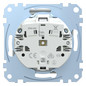 Steckdose 1f alu mt System M UP Klappd IP20