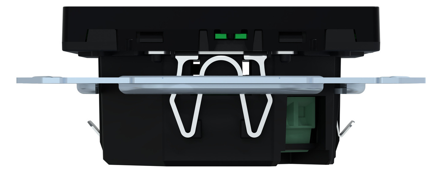 Raumtemperaturregler UP System M KNX m.Abdeckpl Mit Vor-Ort Bedienung