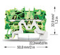 Schutzleiter-Reihenklemme Serie 2002 0,25-4qmm gn/ge 1Etage APL_erf.