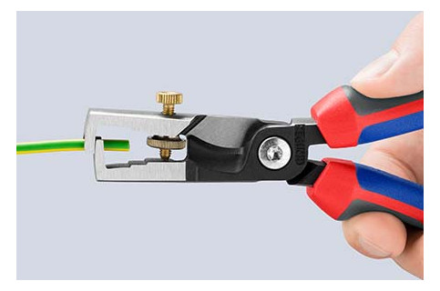 Abisolierzange isol 0-10qmm 2Komp m.Drahtschneid Mit Drahtschneider
