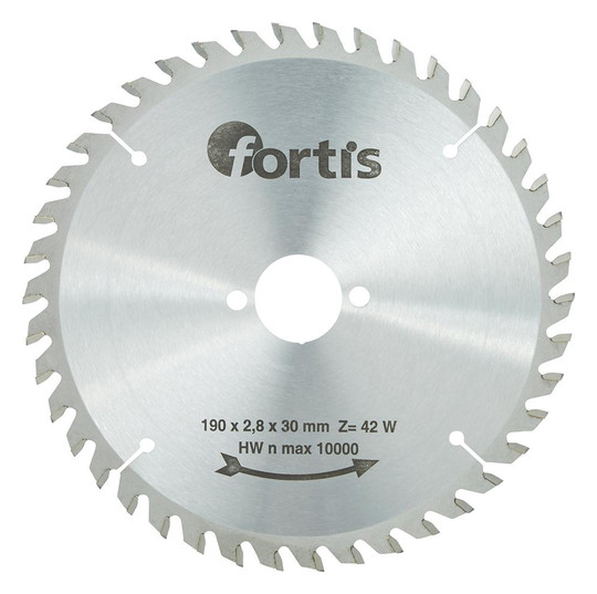 fortis-HW-Kreissägeblatt 190x2,8x30 mm, 42Z