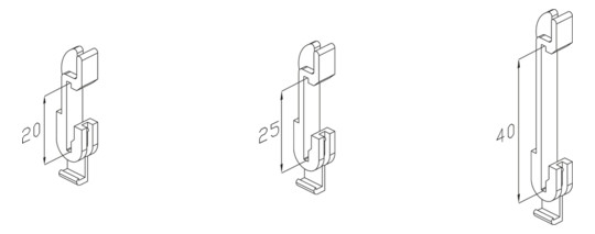 Wemefa Aushebesicherung VDI 6036 für Laschenhöhe 25 mm, für Plattenheizkörper, verzinkt
