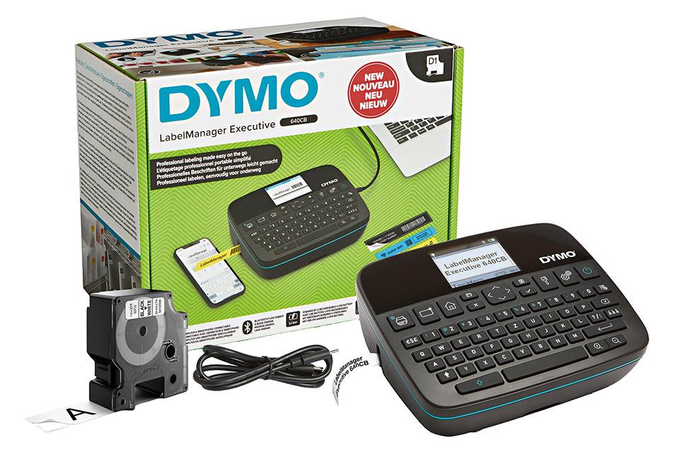 Bild DYMO LabelManager Exectiv 640 CB D1-Bänd er bis 24mm mit links Io.-Akku, Bluetooth-0
