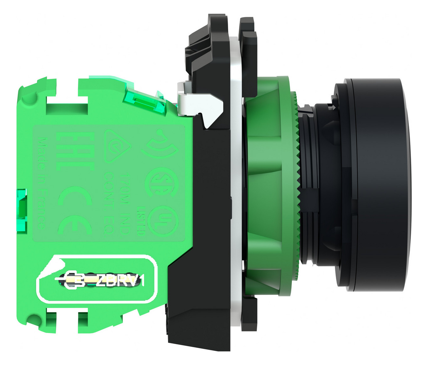 Drucktaster 1f sw rnd Ø22,5mm 1S IP30 fl Tastend