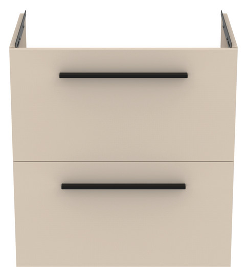 Ideal-Standard Möbel-Waschtischunterschrank i.life S 2 Auszüge, 60 x 37,5 x 63 cm, sandbeige matt