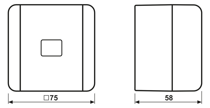 Kontroll-Wechselschalter WG 800 gr glz AP IP44 1f 10AX