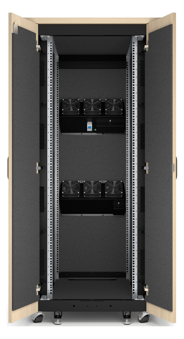 Netzwerkschrank ST 32HE IP2X pulverbesch B750xH1675xT1130,4mm m.Festrahm