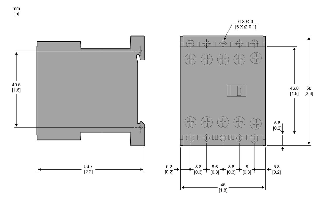 Leistungsschütz 5,5kW 4S 230VAC 12A Leistungsschütz 5,5kW 4S 230VAC 12A