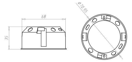 Kaiser Hohlwand Gerätedose       9061-01 