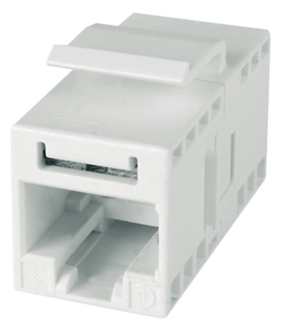 Modular-Kupplung 6 RJ45/RJ12 ger Buchse/Buchse einrasten