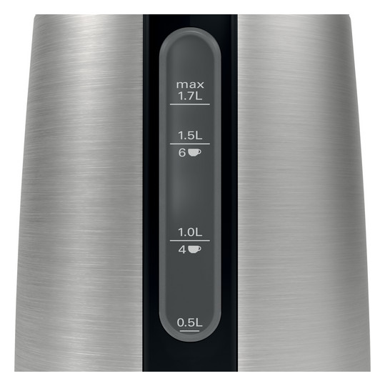 Wasserkocher 1,7l Edst DesignLine 2400W edst/sw Anzeige:außen m.Sieb