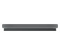 Rahmen 1f ony-sw glz M-PLAN Glas f.GEB-K onyxschwarz Unterputzmontage