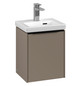 V&B Waschtisch-Unterschrank Subway 3.0 35,1x42,9x30,9cm, Schanier rechts/Griff Volcano black, taupe