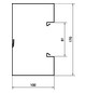 Geräteeinbaukanal ST 170x100mm vz GEB-K 11270qmm 2000mm Geräteeinbaukanal ST 170x100mm vz GEB-K 11270qmm 2000mm