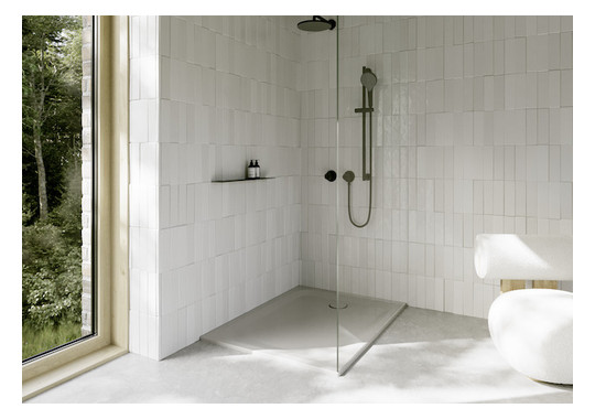 Duschwanne BetteUltra 1260 120x90x3,5cm, Antirutsch/Pro, Mini-Wannenträger, silver