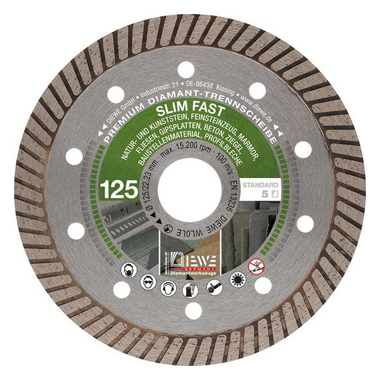 DIEWE-Diamant-Trennscheibe SLIM-FAST - 115x1,2mm