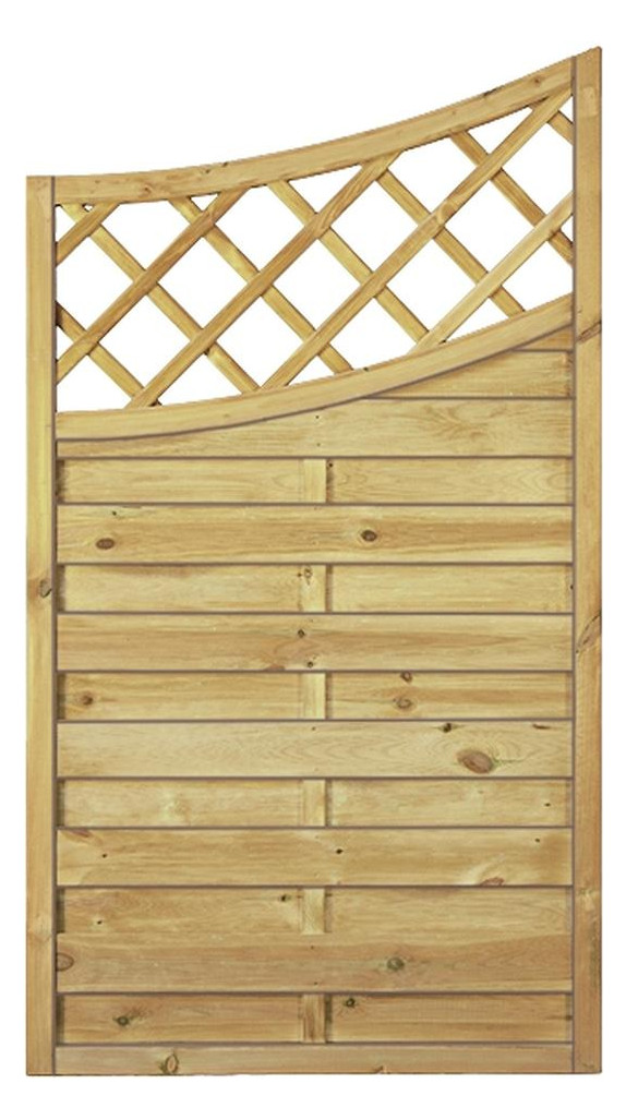 Bild Maxi-Doppelbogen 2 grün Abschluß 90x160/140cm kdi Rahmen 45/45mm, Lamellen gerif - n.a.-0