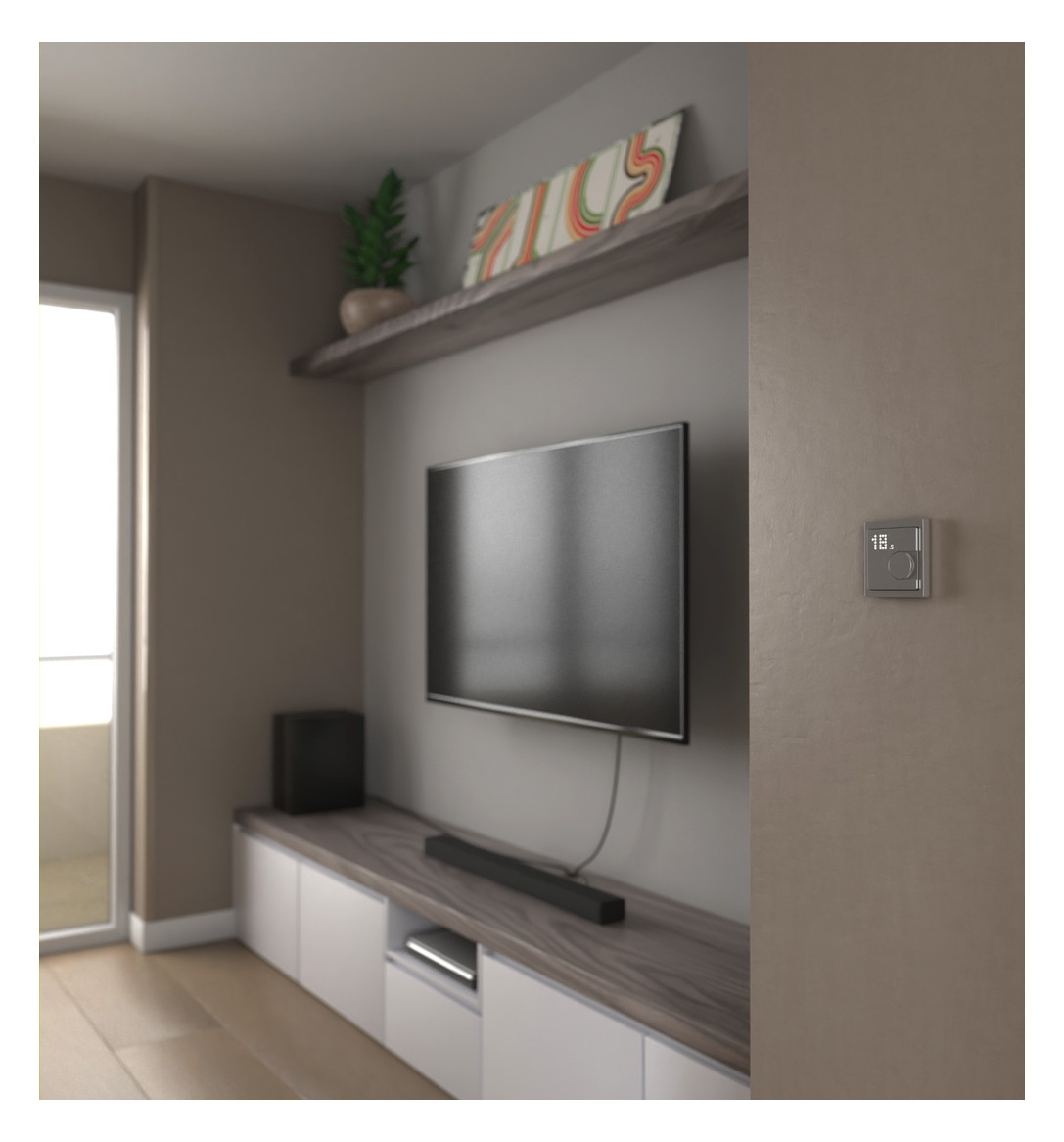 Raumtemperaturregler Zigbee edst mt Bedienelement Mit Vor-Ort Bedienung