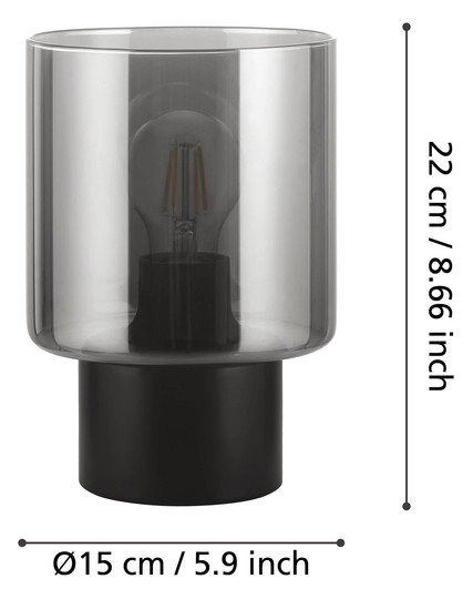 EGLO Tischleuchte GOROSIBA schwarz 33984 