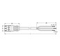 Systemverbindung 3p Serie 771 H05Z1Z1-F 3x2,5qmm L6000mm sw Stecker fr.Ende hfr