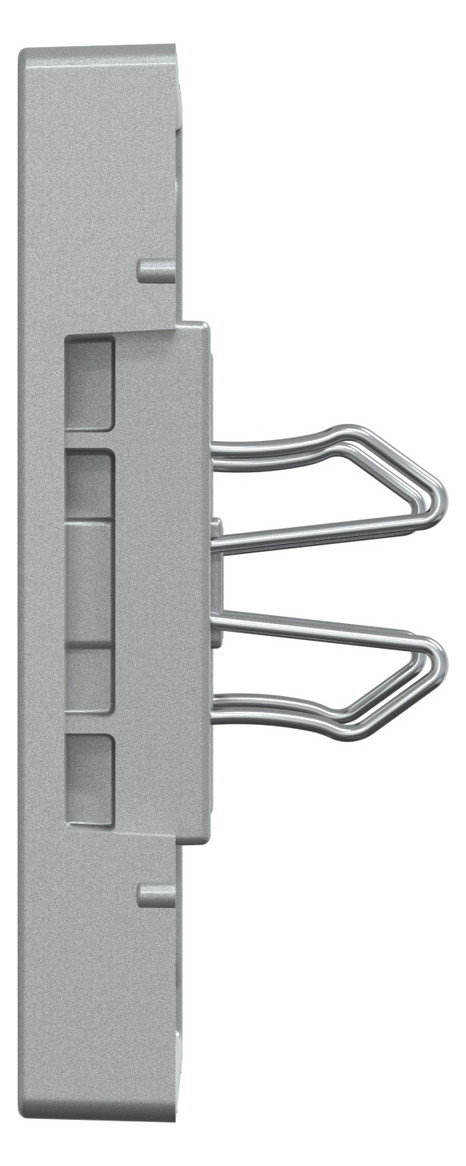 Zentralplatte USB 2f alu-si Klemmbef m.Aufdr aluminium-silber Zentralplatte USB 2f alu-si Klemmbef m.Aufdr aluminium-silber