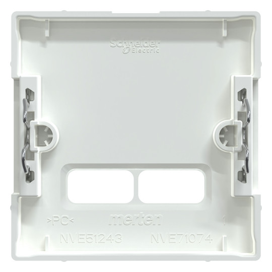 Zentralplatte USB 2f akws Klemmbef m.Aufdr aktivweiß