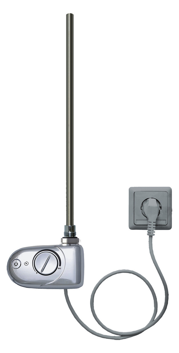 Bemm Heizstab N 700 W, Gehäuse verchromt, Kabel grau