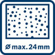 Akku-Bohrhammer 18V SDSplus Beton&#x3D;Ø24mm Stahl&#x3D;Ø13mm Holz&#x3D;Ø30mm 2,4J