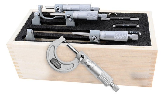 fortis-Bügelmessschrauben-Satz - 0-100mm