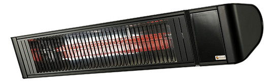Wandstrahler IP65 2000W sw 6stuf 220-240V 666x215x142mm