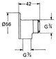 GROHE Wandscheibe 12016 3/8"x3/4" chrom