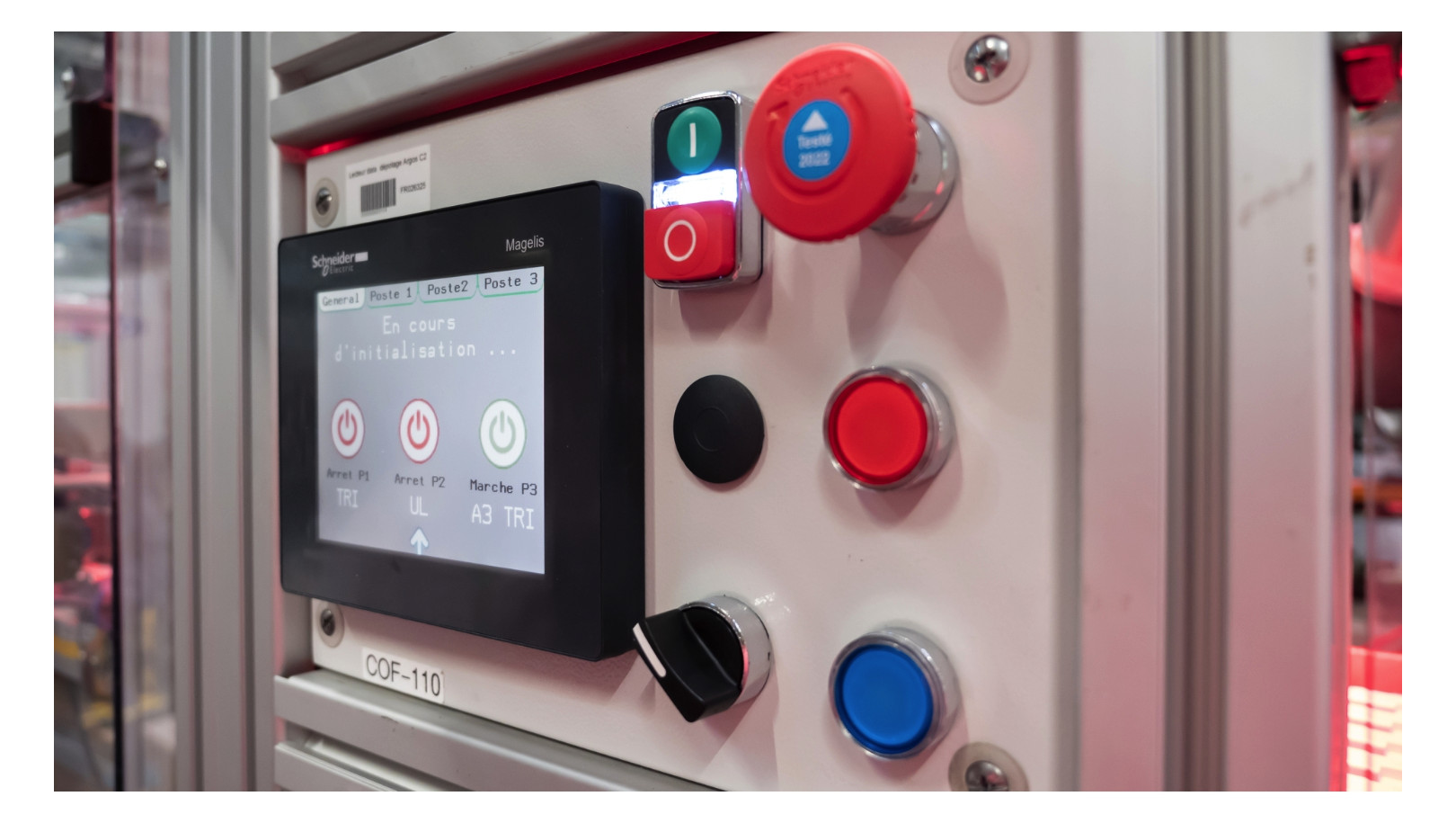 Drucktaster 1f ws rnd Ø22,5mm 1S IP30 fl Tastend