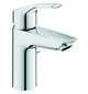 GROHE Waschtisch-Einhebelmischer Eurosmart 1/2", S-Size, mit Zugstangen-Ablaufgarnitur, Mittelstellung kalt, chrom