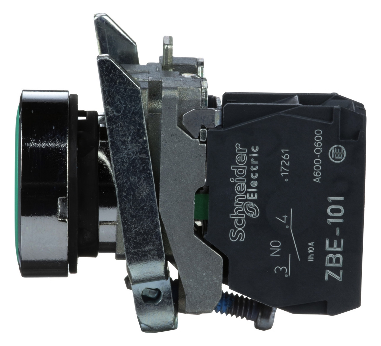 Drucktaster 1f gn rnd Ø22,5mm 1S IP66 fl Tastend