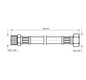 NEOFLEX DT Panzerschlauch DN 32 AG x IG, 1 1/4" X 1 1/4", 150 CM